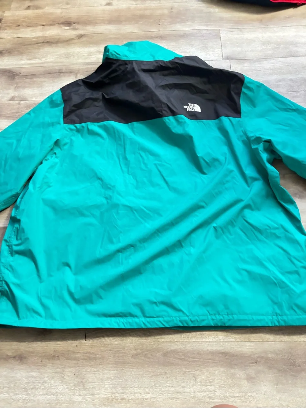 The North Face Teal and Black Hooded Lightweight Jacket
